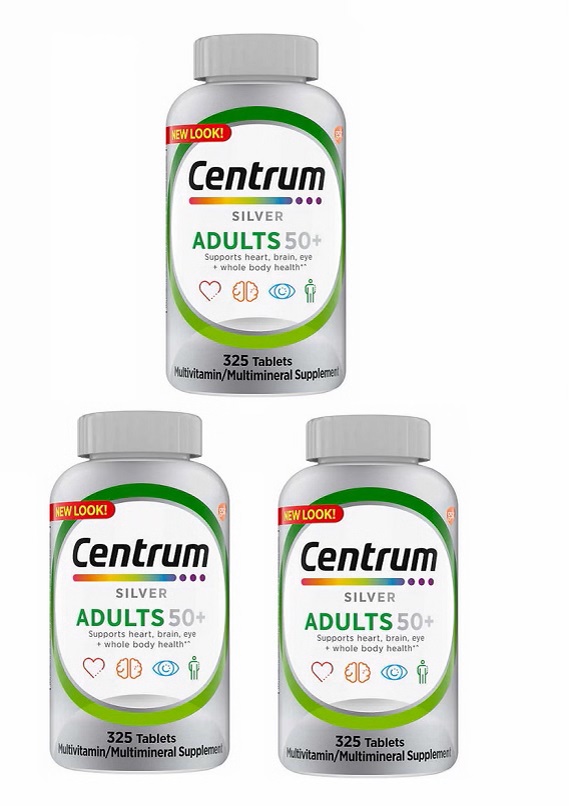 Centrum Silver Multi-vitamin/Multi-mineral With Lutein 3-bottle